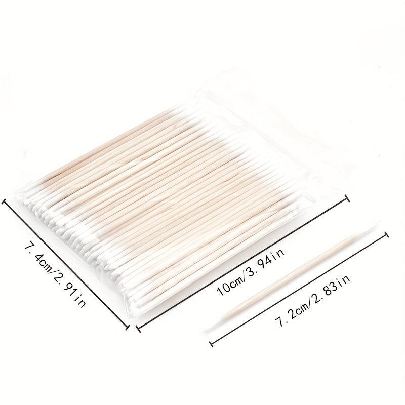 100pcs Disposable Microblading Swabs for Makeup & Lash Extension Removal