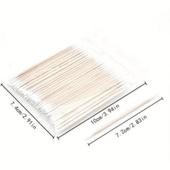 100pcs Disposable Microblading Swabs for Makeup & Lash Extension Removal