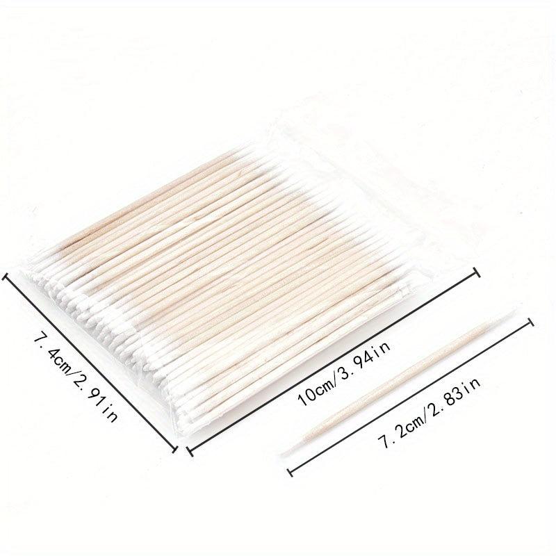 100pcs Disposable Microblading Swabs for Makeup & Lash Extension Removal