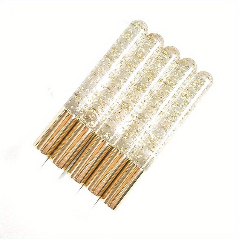 5pcs Glitter Lash Brushes for Extensions & Pore Cleansing