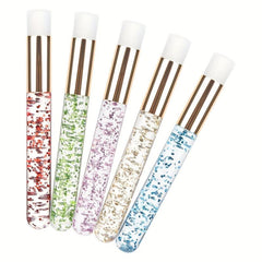 5pcs Glitter Lash Brushes for Extensions & Pore Cleansing