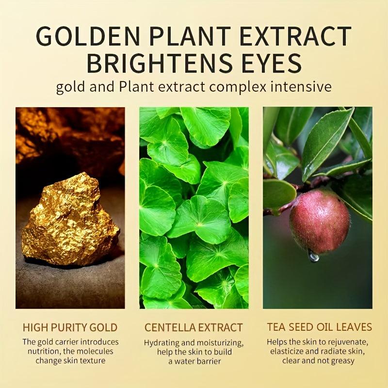 Golden Eye Mask for Wrinkles & Dark Circles, Eye Cream for Men & Women