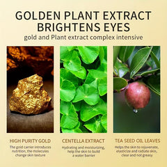 Golden Eye Mask for Wrinkles & Dark Circles, Eye Cream for Men & Women
