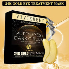 Golden Eye Mask for Wrinkles & Dark Circles, Eye Cream for Men & Women