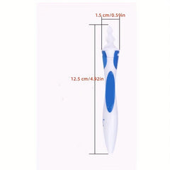 Silicone Ear Wax Remover Spiral Manual Ear Spoon Soft Grip Ear Wax Remover