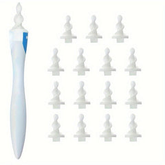 Silicone Ear Wax Remover Spiral Manual Ear Spoon Soft Grip Ear Wax Remover