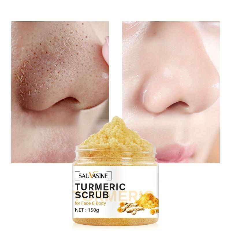 Turmeric Scrub Exfoliates Acne Blackhead Moisturizes Refines Pores