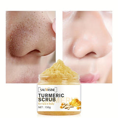 Turmeric Scrub Exfoliates Acne Blackhead Moisturizes Refines Pores