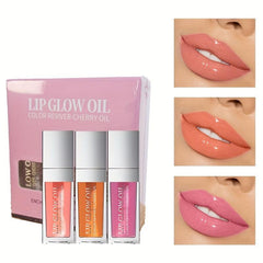 Set of 3 Lip Gloss: Hydrating, Moisturizing, Plumping Lip Tint