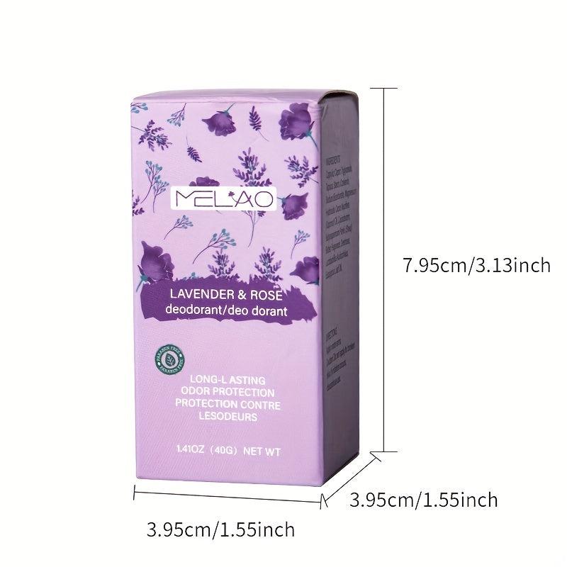 40g Rose Lavender Deodorant Cream Stick Soothing Moisturizing Underarm Deodorizi