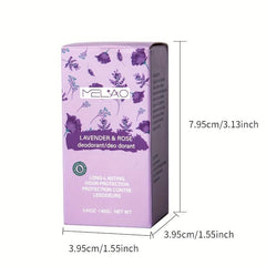 40g Rose Lavender Deodorant Cream Stick Soothing Moisturizing Underarm Deodorizi