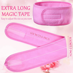 Adjustable Hairband for Women - Non Slip Hairlace Turban for Shower Spa Makeup