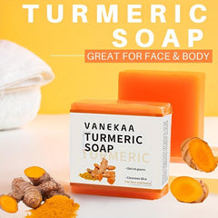 Turmeric Soap Bar for Acne & Dark Spots, Deep Moisturizing