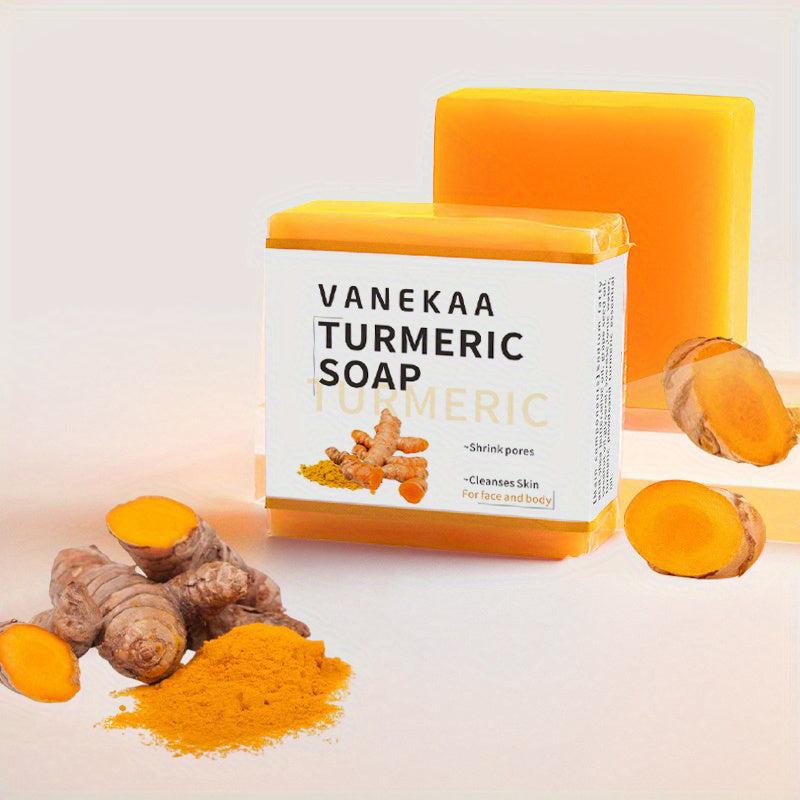 Turmeric Soap Bar for Acne & Dark Spots, Deep Moisturizing