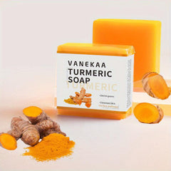 Turmeric Soap Bar for Acne & Dark Spots, Deep Moisturizing