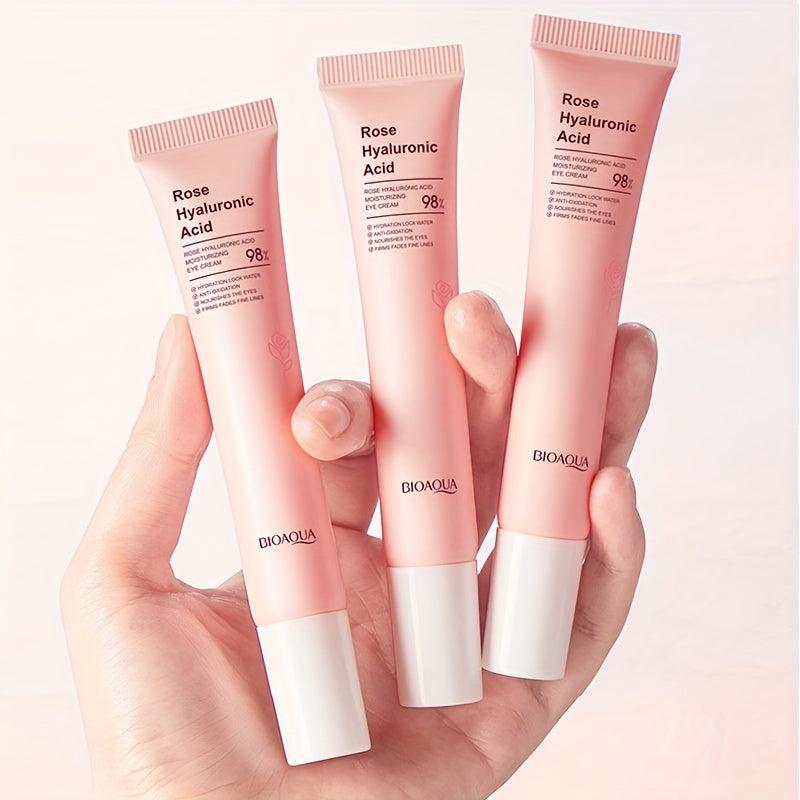 Rose Hyaluronic Acid Eye Cream 20g Moisturizing Dark Circles Eye Lines Bags