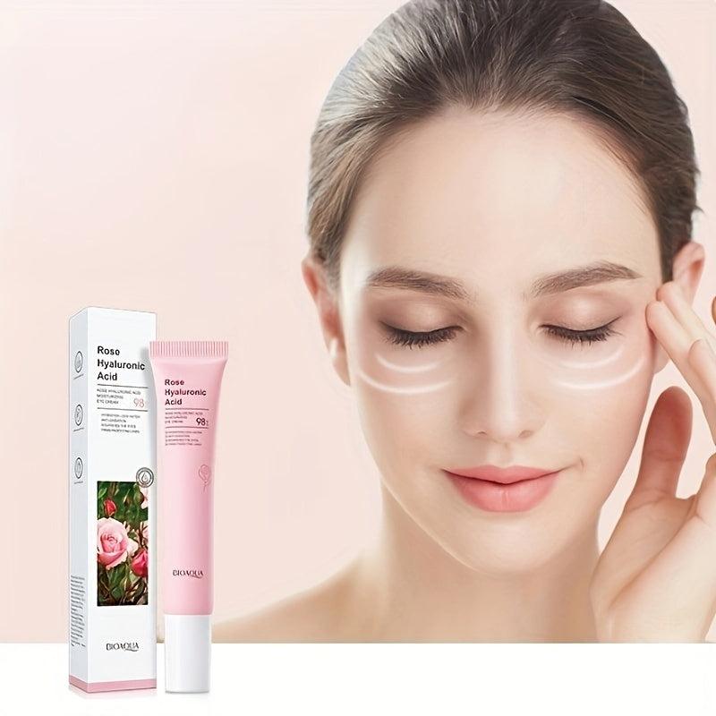 Rose Hyaluronic Acid Eye Cream 20g Moisturizing Dark Circles Eye Lines Bags