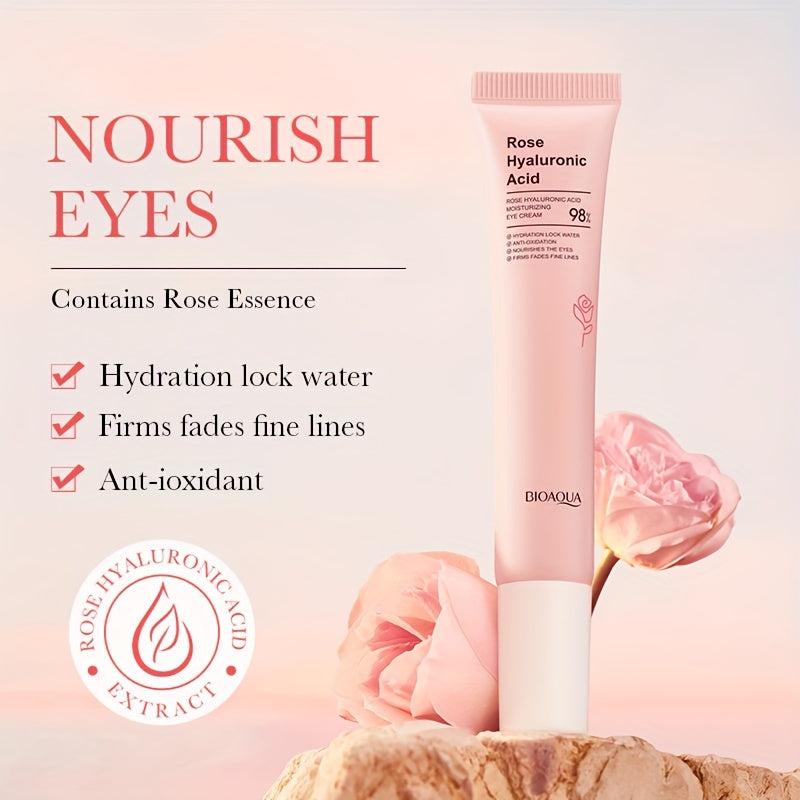 Rose Hyaluronic Acid Eye Cream 20g Moisturizing Dark Circles Eye Lines Bags