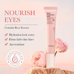 Rose Hyaluronic Acid Eye Cream 20g Moisturizing Dark Circles Eye Lines Bags