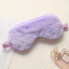 Soft Plush Eye Mask for Sleep, Skin-Friendly Blackout Eye Cover