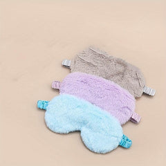 Soft Plush Eye Mask for Sleep, Skin-Friendly Blackout Eye Cover