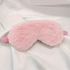 Soft Plush Eye Mask for Sleep, Skin-Friendly Blackout Eye Cover