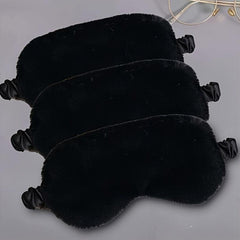 Fluffy Satin Sleep Mask Special Edition Comfortable Blindfold Eye Cover