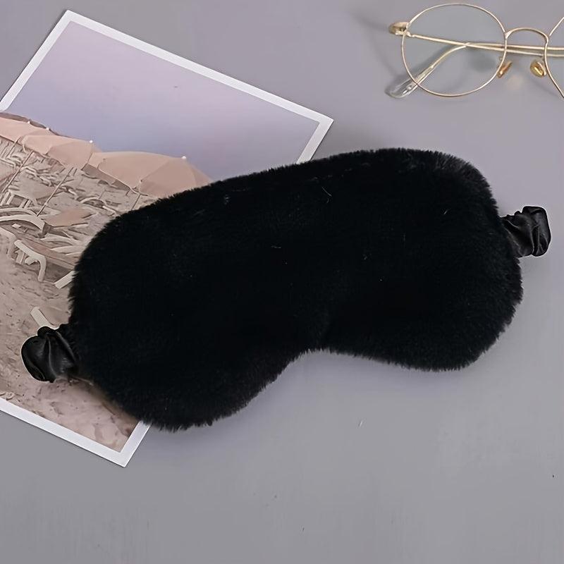 Fluffy Satin Sleep Mask Special Edition Comfortable Blindfold Eye Cover