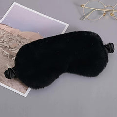Fluffy Satin Sleep Mask Special Edition Comfortable Blindfold Eye Cover