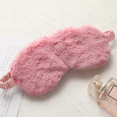 Fluffy Satin Sleep Mask Special Edition Comfortable Blindfold Eye Cover