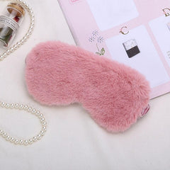 Fluffy Satin Sleep Mask Special Edition Comfortable Blindfold Eye Cover