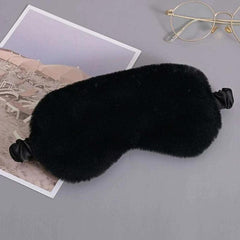Fluffy Satin Sleep Mask Special Edition Comfortable Blindfold Eye Cover