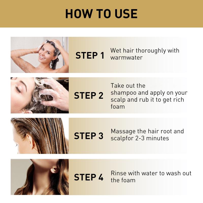Ginger Hair Care Shampoo Repair Split Dry Hair Strong Hair Roots