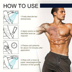 60ml Men's Intimate Hair Remover Cream Fast & Effective