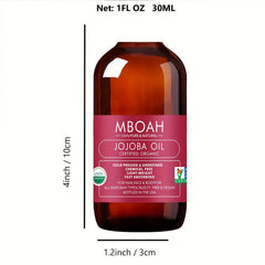 30ml Jojoba Hair Care Oil 100% Natural Cold Pressed Unrefined Hexane Free