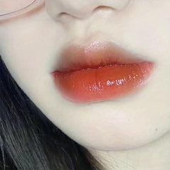 Lustrous Lip Glaze Dewy Finish Lip Gloss Gray Pink Brightening Plumping Tint