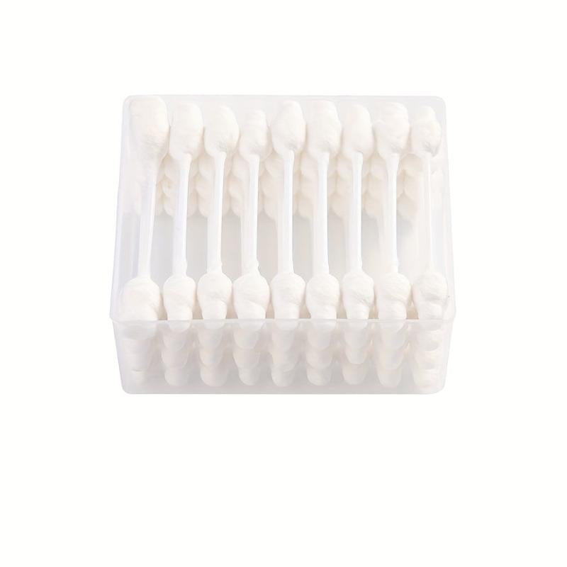 55pcs Large Head Baby Swabs Ear Nose Cleaning Double Head Swab Disposable