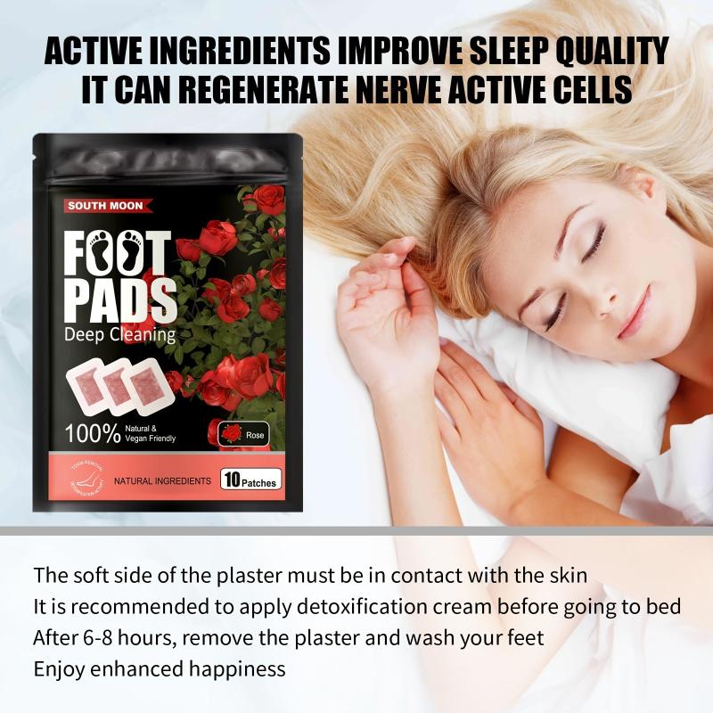 Foot Pads Natural Cleaning Easy To Use & Feel Better Relaxation 10 Patches