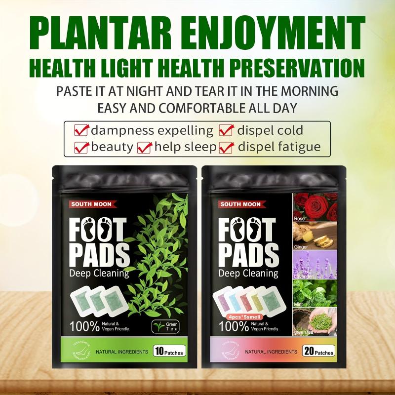 Foot Pads Natural Cleaning Easy To Use & Feel Better Relaxation 10 Patches