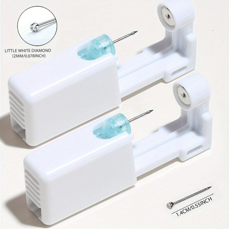 2 Pcs Sterile Ear Piercing Kit Painless Tool with Earrings