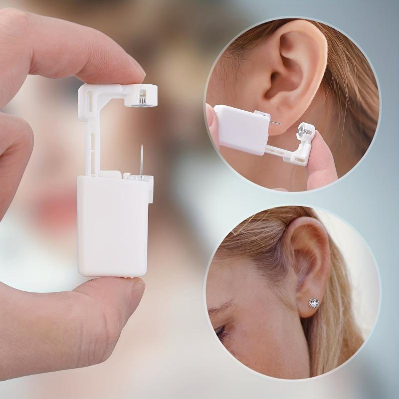 2 Pcs Sterile Ear Piercing Kit Painless Tool with Earrings