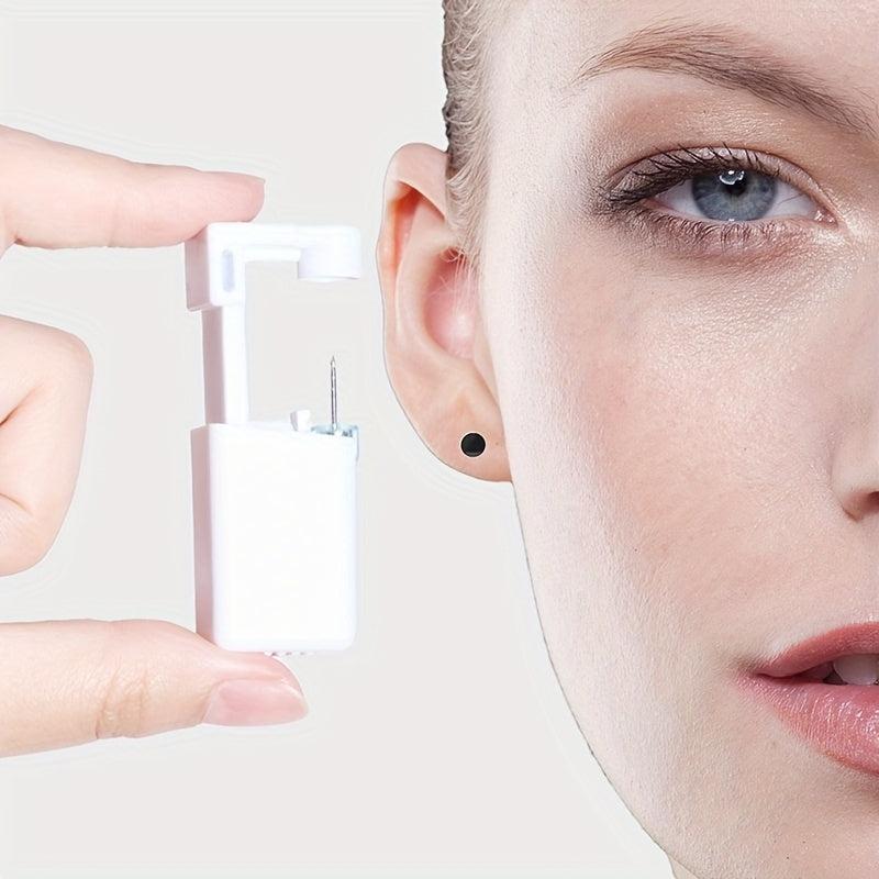 2 Pcs Sterile Ear Piercing Kit Painless Tool with Earrings