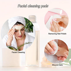 300 Count Natural Makeup Remover Facial Pads Soft Hypoallergenic Wipes