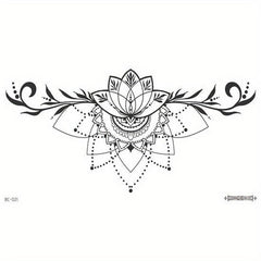 Waterproof Temporary Fun Tattoo Waist Tattoo Cover Scar Female Tattoo