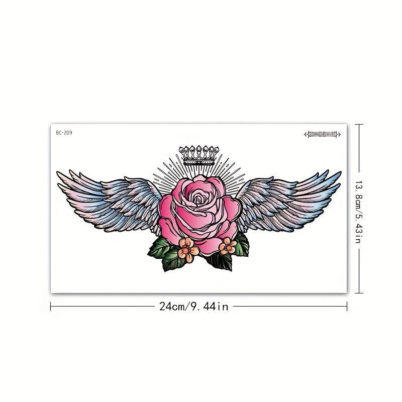 Waterproof Temporary Fun Tattoo Waist Tattoo Cover Scar Female Tattoo