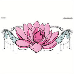 Waterproof Temporary Fun Tattoo Waist Tattoo Cover Scar Female Tattoo
