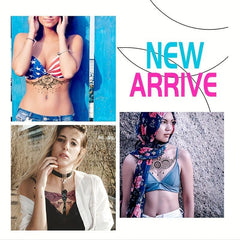 Waterproof Temporary Fun Tattoo Waist Tattoo Cover Scar Female Tattoo
