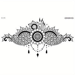 Waterproof Temporary Fun Tattoo Waist Tattoo Cover Scar Female Tattoo