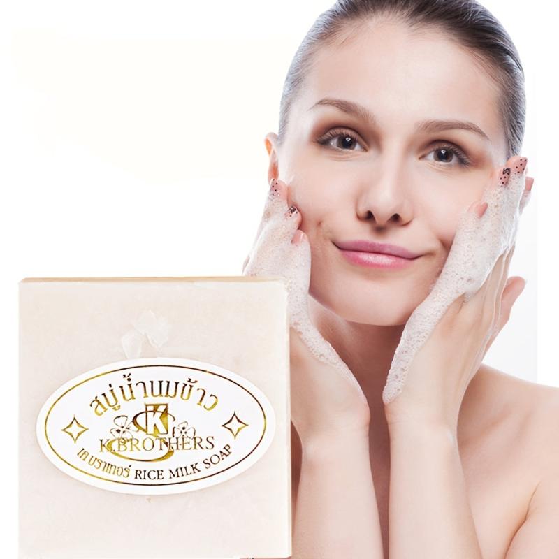 Thai Rice Milk Soap Deep Cleansing Moisturizing Acne Fighting Facial Cleanser