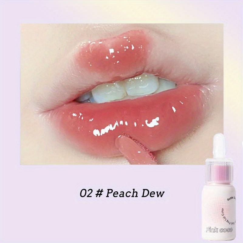 Small Milk Bottle Mirror Lip Glaze Water Gloss